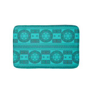 Tapis de bain à motif grec