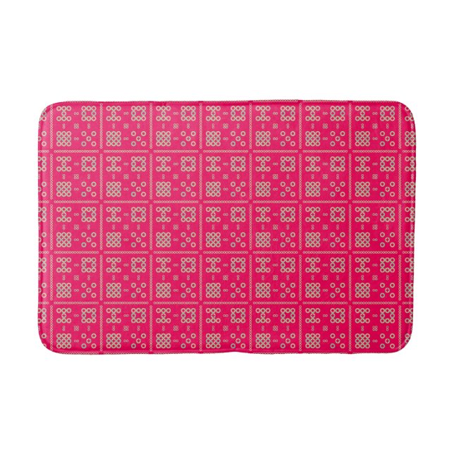 Tapis de bain à motif Pétales & Donuts (Devant)