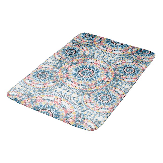 Tapis de bain à motifs de gros saumons personnalis (Angle)