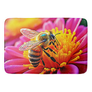 Tapis De Bain Abee en effervescence sur la conception de la fleu
