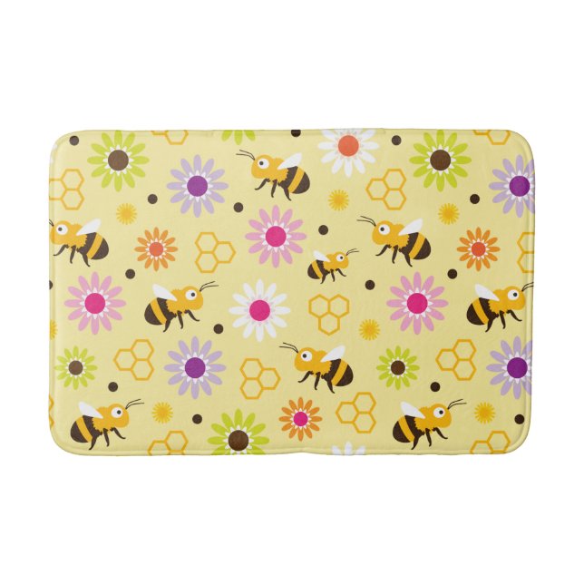 Tapis De Bain Abeille & Fleurs (Devant)