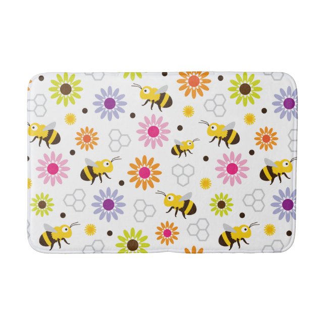 Tapis De Bain Abeille & Fleurs (Devant)