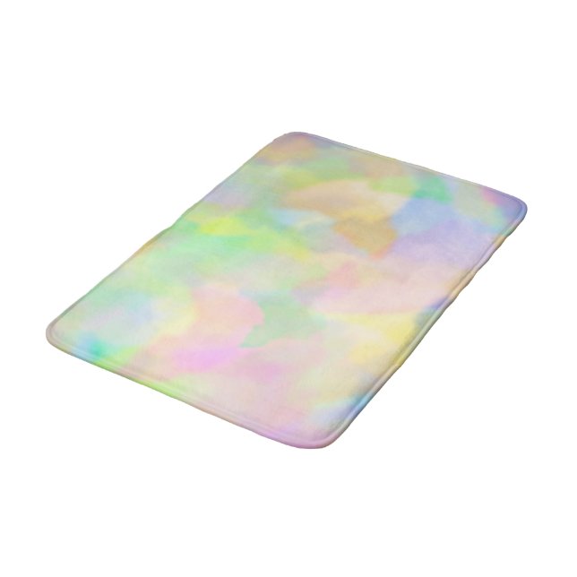 Tapis De Bain Abrégé sur pastel (Angle)