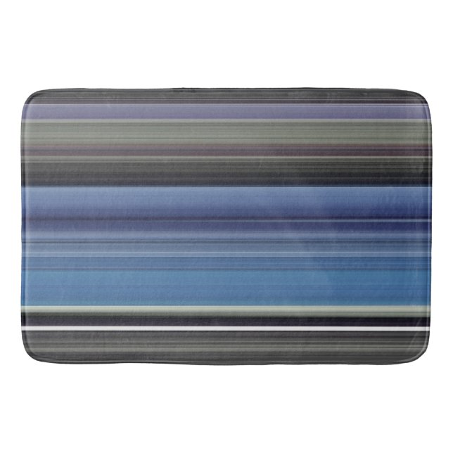 Tapis De Bain Abstract #1: Blue and grey (Devant)