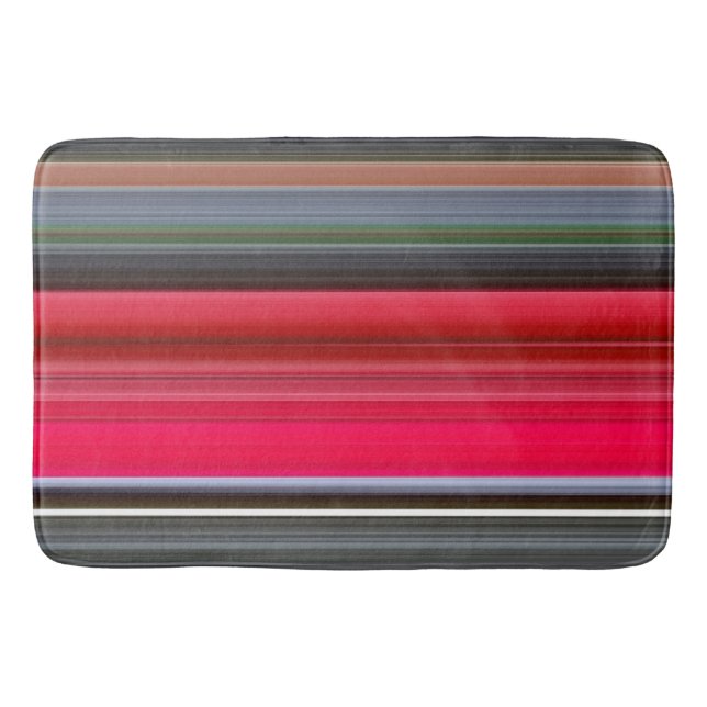 Tapis De Bain Abstract #1: Red and Grey (Devant)