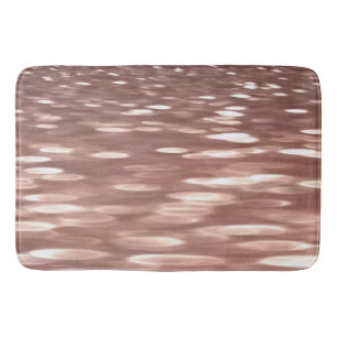 Tapis De Bain Abstract #3: Copper Rose Gold