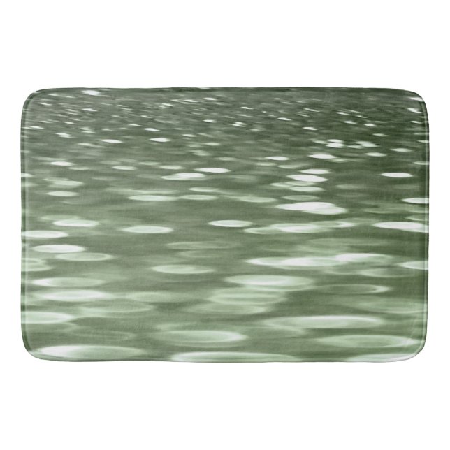 Tapis De Bain Abstract #3: Olive green blur (Devant)