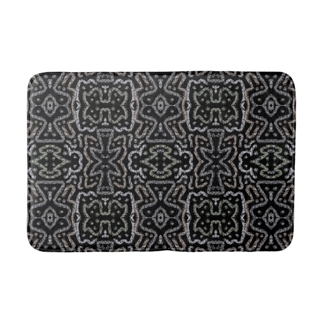 Tapis De Bain Abstract Arrow Grunge Pattern And Soft Pastels (Devant)
