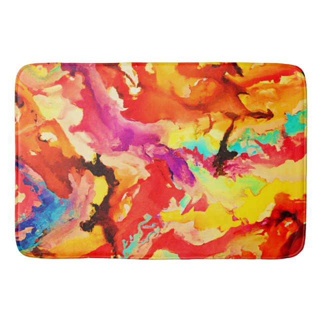 Tapis De Bain Abstract art Pattern (Devant)