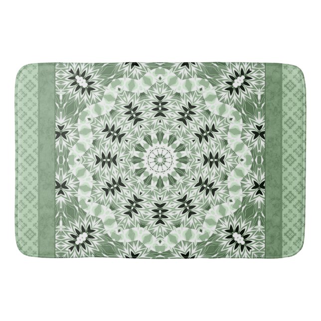 Tapis De Bain Abstract modern mosaic kaleidoscopic (Devant)