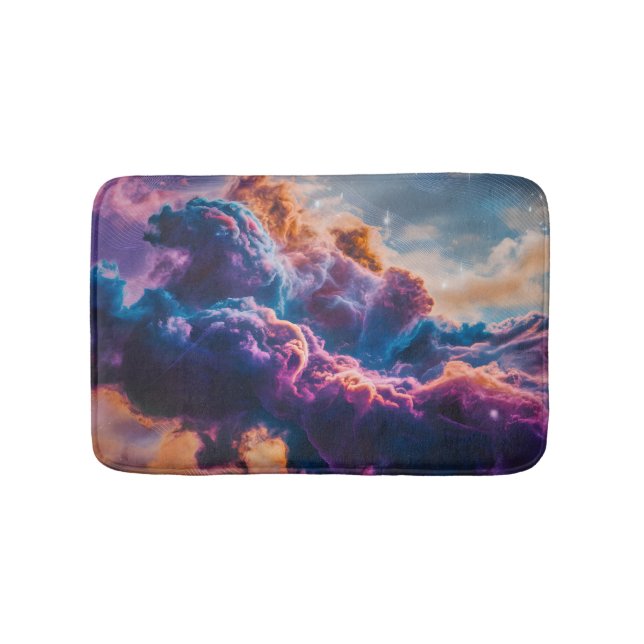 Tapis De Bain Abstract Space Nebula Art - Colorful Cosmic (Devant)