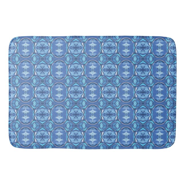 Tapis De Bain Abstract Symphony in Blue 2 (Devant)