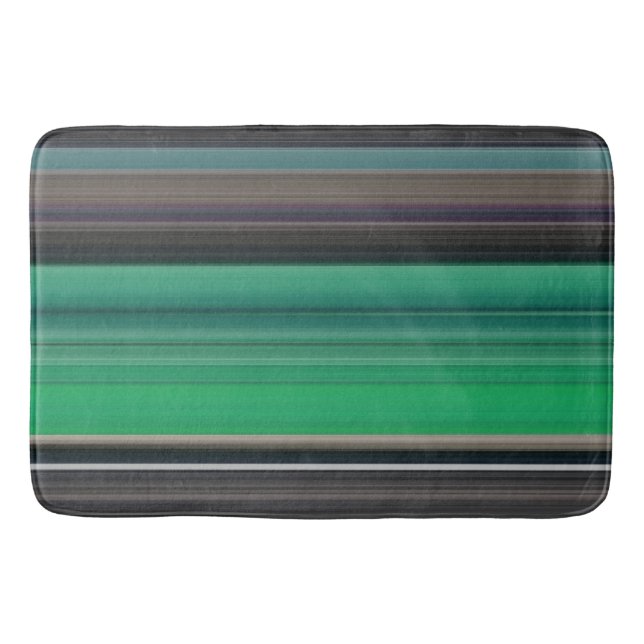 Tapis De Bain Abstrait #1 : Vert et gris (Devant)