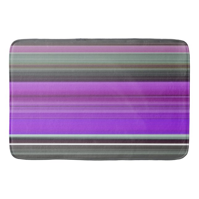 Tapis De Bain Abstrait #1 : Violet et gris (Devant)