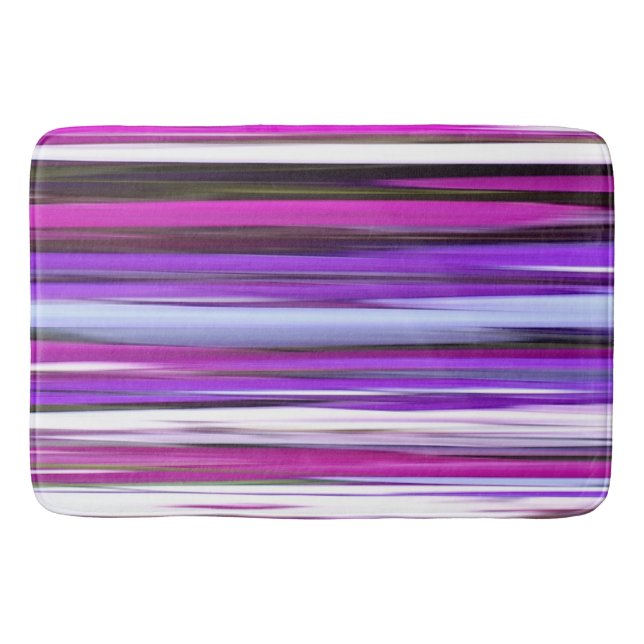 Tapis De Bain Abstrait #2 : Flou pourpre (Devant)