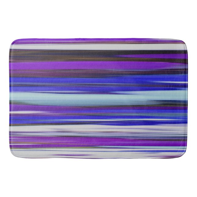Tapis De Bain Abstrait #2 : Flou ultraviolet (Devant)