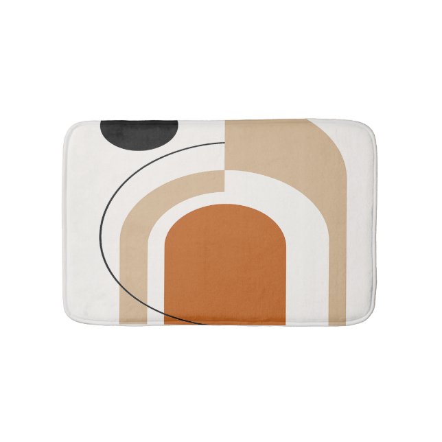 Tapis De Bain Abstrait Contemporain  (Devant)