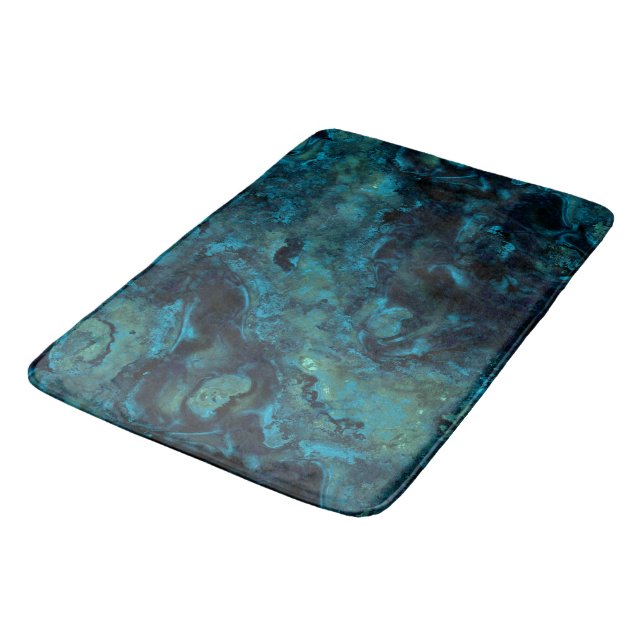 Tapis De Bain Abstrait de pierre de lagon (Angle)