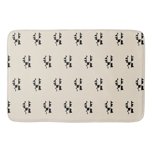 Tapis de Bain - Abstrait Dual Face (Devant)