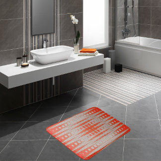 Tapis De Bain Abstrait géométrique en gras