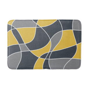 Tapis De Bain Abstrait, moderne, géométrique, motif tendance