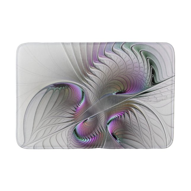 Tapis De Bain Abstrait moderne Shy Imaginaire Figure Fractal Art (Devant)