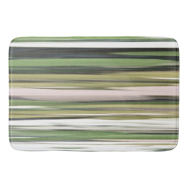 Tapis De Bain Abstrait n° 2 : Flou vert olive (Devant)