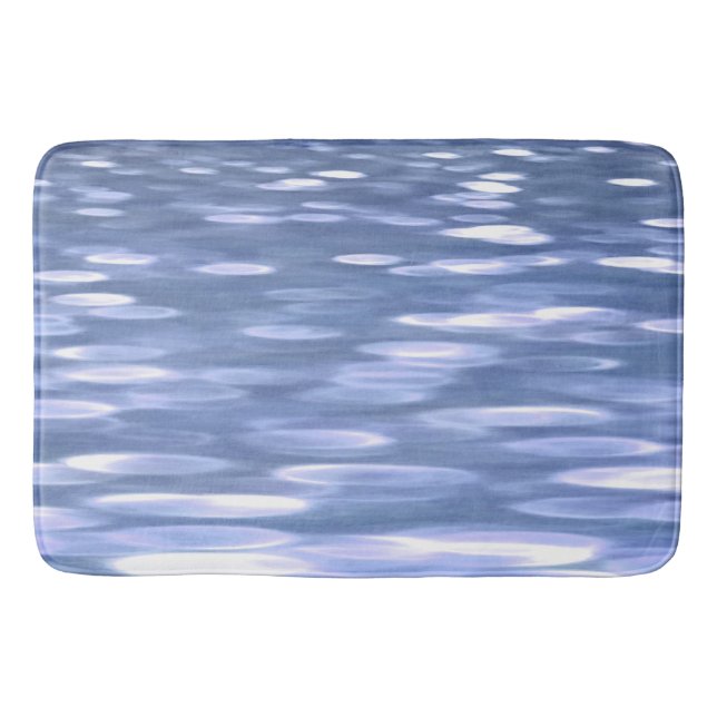 Tapis De Bain Abstrait n° 3 : Brillant bleu poudre (Devant)