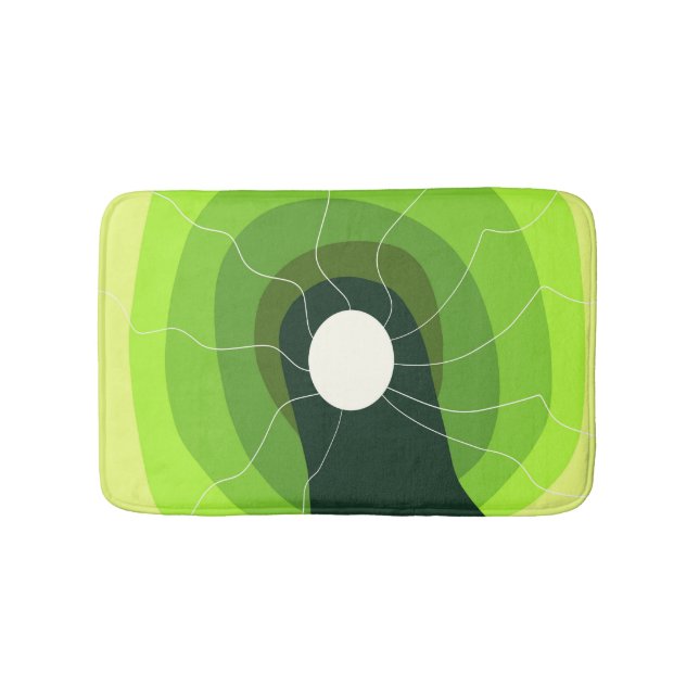 Tapis De Bain Abstrait vert (Devant)