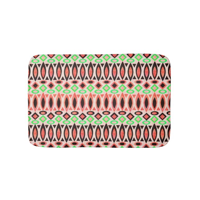 Tapis De Bain Abstraite folk ethno-africaine traditionnel (Devant)