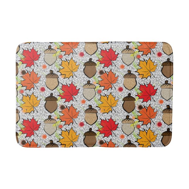 Tapis De Bain Acorns et feuilles VII (Devant)
