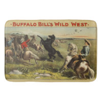 Affiche de cow-boy de l'Ouest sauvage de Buffalo B