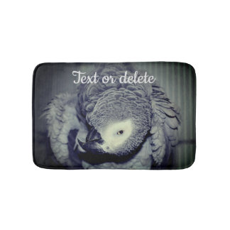 Tapis De Bain African Grey Parrot Cute Bird 2 Personnalisé