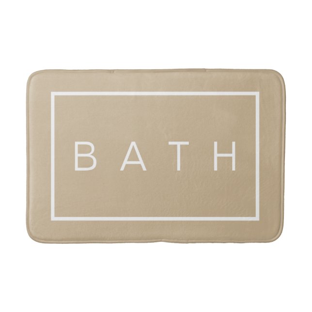 Tapis De Bain Agritourisme rustique Chic Beige Mémoire (Devant)