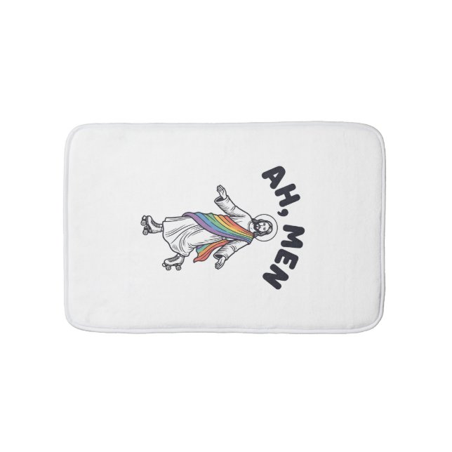 Tapis De Bain Ah Men Roller Skating Foi Vector Design_1 (Devant)