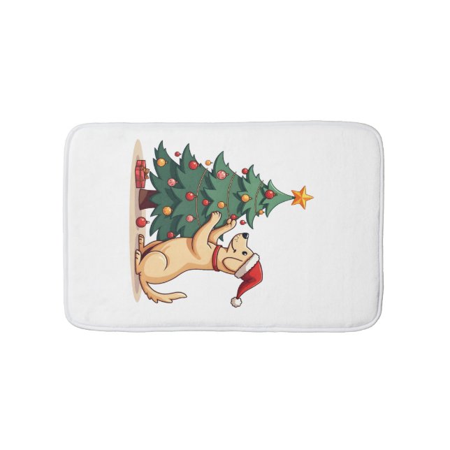 Tapis De Bain Aide pour l'arbre de Noël du Labrador (Devant)