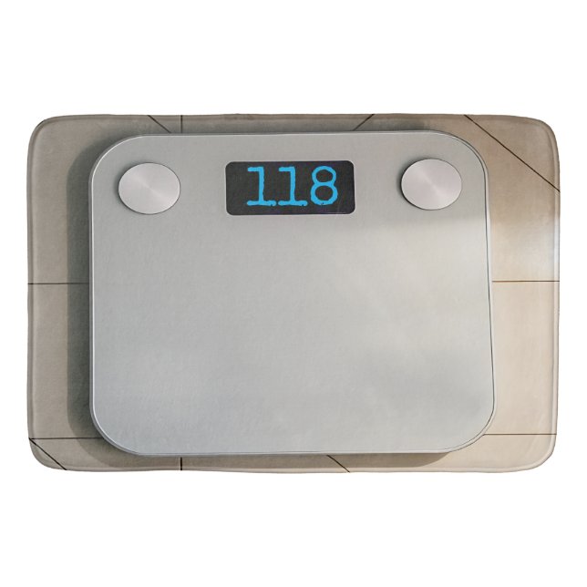 Tapis De Bain Aide pour perte de poids customisée (Devant)