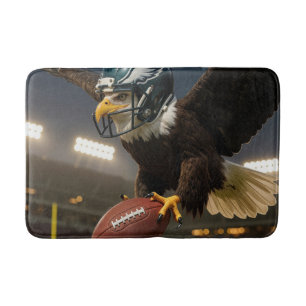 Tapis De Bain Aigle Bald Volant Avec Un Football