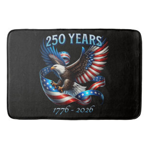 Tapis De Bain Aigle et drapeau patriotiques 250 ans 1776-2026