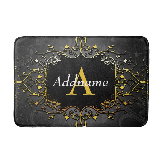 Tapis De Bain Ajouter votre nom et votre initiale (Devant)