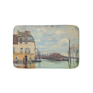 Tapis De Bain Alfred Sisley - Inondation à Port-Marly 1872