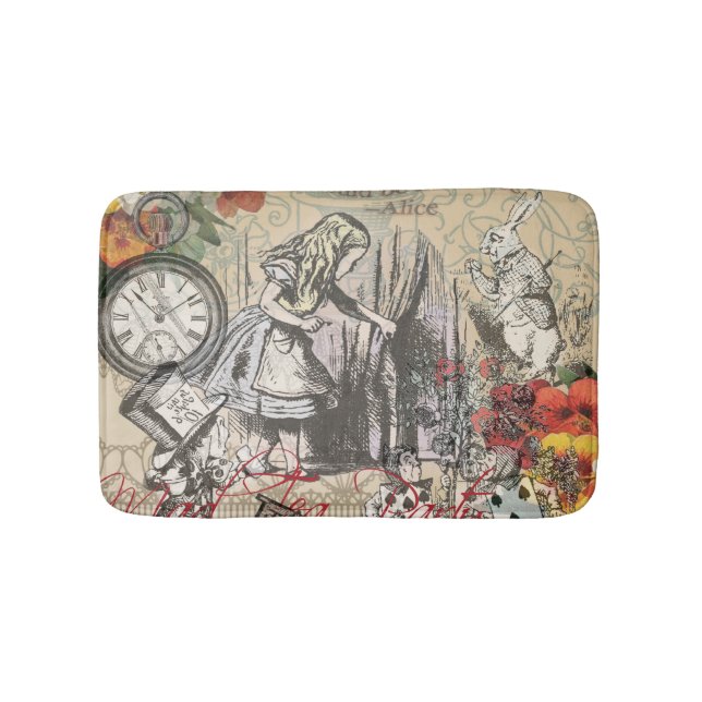 Tapis De Bain Alice au pays des merveilles Rideau Art classique (Devant)