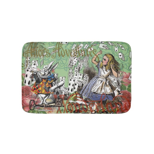 Tapis De Bain alice cartes pays des merveilles (Devant)