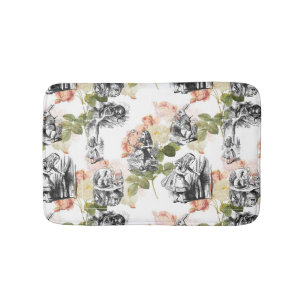 Tapis De Bain Alice en couverture vintage de Bath de roses du