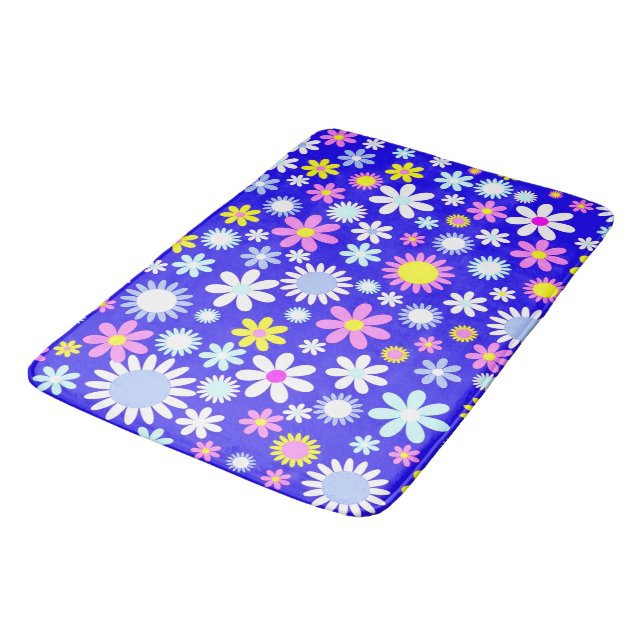 Tapis De Bain Alimentation bleue (Angle)