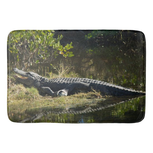 Tapis De Bain Alligator dans le soleil (Devant)
