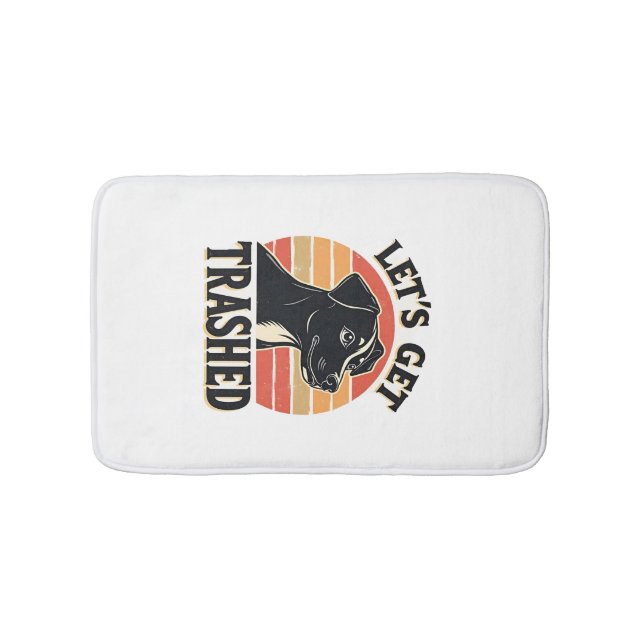 Tapis De Bain Allons Nous Défoncer Graphique De Chien Vintage Co (Devant)