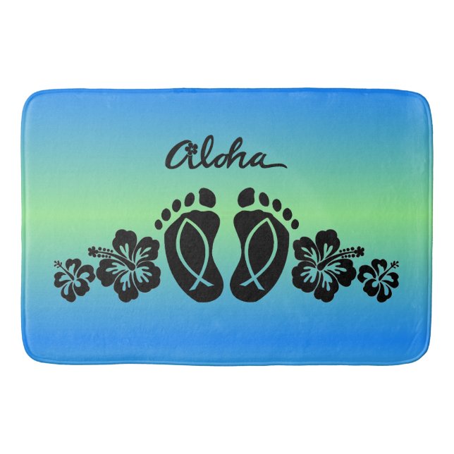 Tapis de bain Aloha Footprints (Devant)