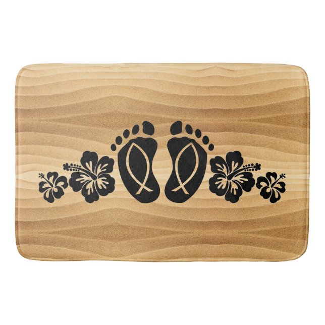 Tapis De Bain Aloha Hawaii Sandy Beach Bain Mat (Devant)