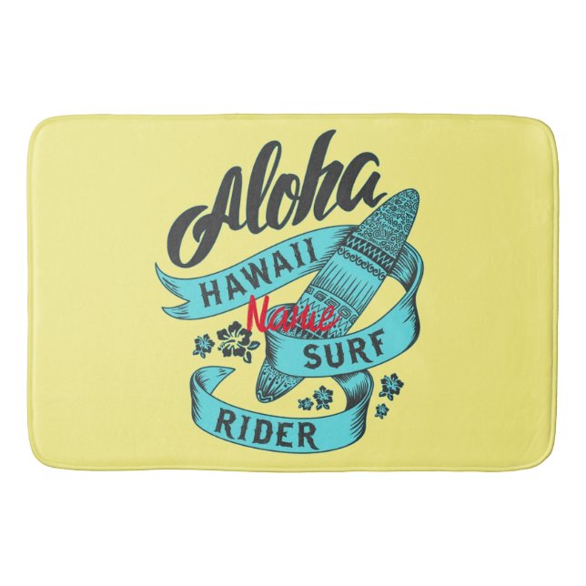 Tapis De Bain Aloha Hawaii Surf Rider Thunder_Cove (Devant)